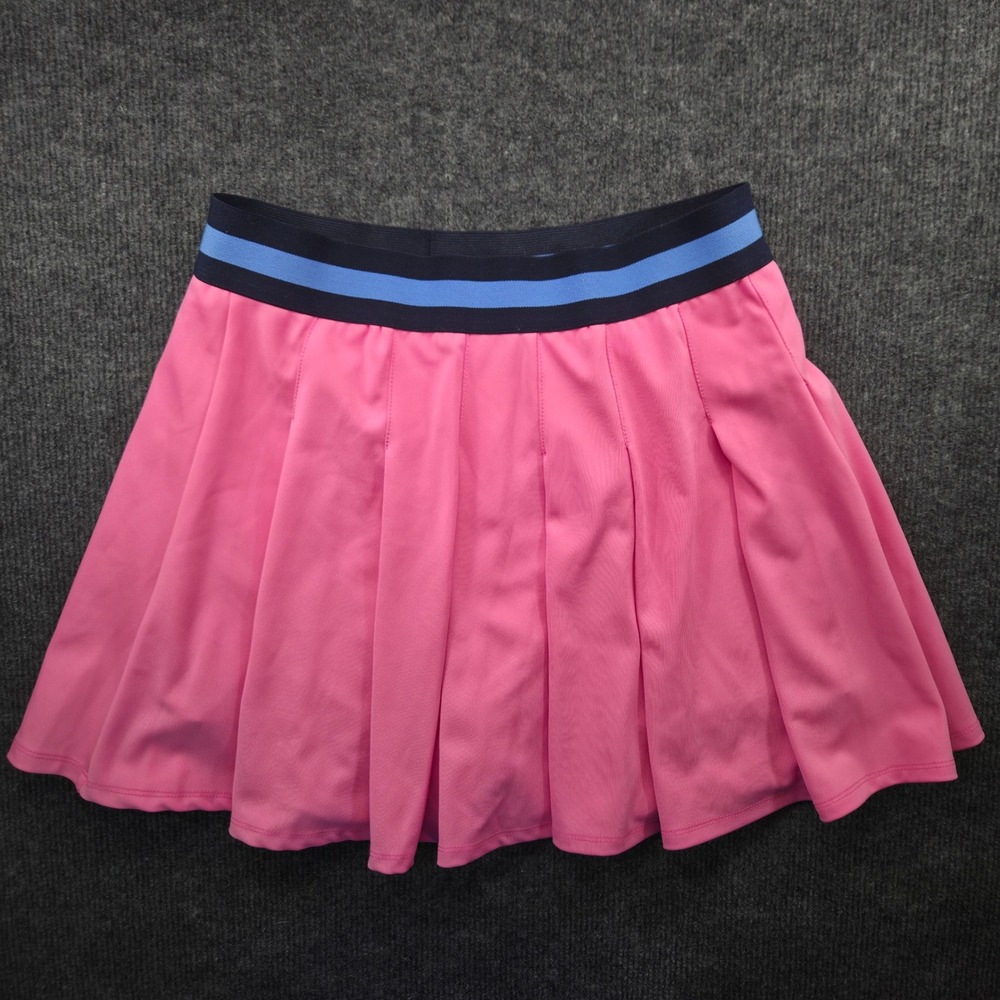 Jessica Simpson Women Large Pink Polyester Pleated Tennis Skort Athleisure Sport